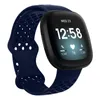 FITBIT逆3シリコンストラップスポーツ通気性リストバンドブレスレットバンドfor Fitbitセンス/ versa3スマートウォッチアクセサリー