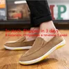 Man's Big Size Loafers Shoes Flats Slippers Fabric Slip-on Men Gommino Driving Fashion Summer Style Soft Male 220218