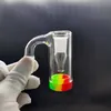 14mm glas aska catcher hookah tillbehör med 10 ml färgstark silikonbehållare Reclaimer manlig kvinnlig ashcatcher för Bong Dab Rig Quartz Banger i lager