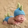 Accessoires de photographie pour nouveau-nés, tricotés, dinosaure mignon, accessoires de photographie pour bébés garçons, ensemble de vêtements pour bébé, chapeau d'hiver