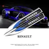 stickers Car Exterior Accessories Automobiles RENAULT personality modified blade metal side label decoration Tin alloy Fender Mark240w