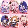 50PC Game Genshin Impact Sangonomiya Kokomi Beelzebul Kunikuzushi Keychain Cartoon Cosplay Pendant Props Accessories Y220225