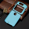 2020 Casos de telefone celular à prova de choque para Motorola RAZR 5G PU + PC Leather Flip Capa traseira