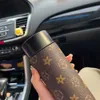 Touch LED -temperatur Display Thermos Cup Designers Tryckt unisex 304 Rostfritt stål Portable Cup Travel Sports Running Vakuum C2247