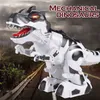 RC Intelligent Dinosaur Model Electric Remote Control Robot Mechanical War Dragon With Music&Light Functions Children Hobby Toys LJ201105