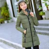 Kadın Aşağı Parkas Kadın Kış Kabarcık Mont Uzun Yastıklı Giysiler Düz Renk Siyah Ceket Kirpi Sıcak Kalın Parkas1