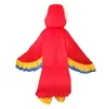 Röd och blå Eagle Birds Mascot Clothings Anime Outdoor Full Body Props Kostymer Unisex Vuxna