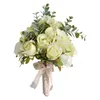 Europäischer Brautstrauß Chaise Roses Künstliche Seidenblumen Hochzeitsstrauß Gefälschte Blumen Home Hochzeitsdekoration329l