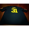 2324ブルーホワイト＃31 J. Foug Michigan Wolverines Alumni College Jersey S-4Xlorカスタム名前または番号カレッジジャージー