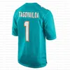 1 Tua Tagovailoa voetbalshirt Jaylen Waddle Tyreek Hill Dan Marino Jeff Wilson Jr. Jalen Ramsey Braxton Berrios Jevon Holland Raheem Mostert Devon Achane Cam Smith