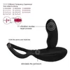 Nxy Vibradores Levett USB Recarregável Massageador de Prostato Masculino Plug Anal Brinquedos Sexuais Para Homens Ring Sem Fio Remoto Controle Remoto Vibrador 220110