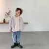 Корейский стиль осень дети мода стеганые тонкие твердые цветные куртки мальчики и девочки свободно модные варианты одежды LJ201017