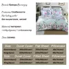 BonenJoy Satin Silk Sov Linne Kina Silk Sängkläder Queen King Size Blommor Printed Duvet Cover Twin BedCloth Summer Lakan LJ201127