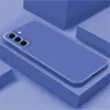 Vierkante vloeibare siliconen behuizing origineel voor Samsung Galaxy S21 Ultra S8 S9 S10 Opmerking 8 9 10 20 Plus A31 A51 A52 Shockproof Cover TPU