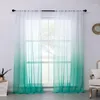 Yaapeet Verdunkelungsvorhänge, moderne transparente Vorhänge, Farbverlauf, Wohnzimmer, japanischer Stil, Vorhang aus Polyester, hübsche Schlafzimmer-Fensterdekoration