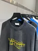T-shirt da uomo tuta con cappuccio moda casual stampa a righe colorate UAS taglia UK magliette a maniche lunghe traspiranti selvagge di alta qualità 3e22
