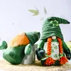パーティーサプライ品聖パトリックの日GNOMEデコレーションアイルランド語レプレシャントムテぬいぐるみハンドメイドスカンジナビアンニスエルフドワーフパトリック装飾品人形