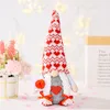 Fournitures de fête Saint Valentin Décoration Peluche Gnomes Poupée Maison Table Saint Valentin Elf Ornements Doux Saint Valentin Cadeaux XBJK2201