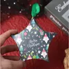 Julstjärna Presentförpackning Tecknad Santa Claus Presentförpackning Jul Barnens Pappers Candy Storage Box Star Present Wrapping LSK1798