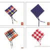 new fashion dog pet plaid scarf clothing triangular bandage collar cotton ish saliva towels shipping ZOVwQ5553188
