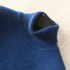 Man Jumpers 100 ٪ Mink Cashmere سترات ضيقة ناعمة لاعبي الشتاء الدافئ السميك 8Colors Sweater 201221