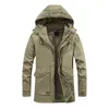 Riinr Marca Giacca invernale da uomo Taglia calda giacca a vento spessa Pile di alta qualità imbottito in cotone Parka Cappotto militare abbigliamento 201027