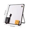 Erasable Magnetic Whiteboard Desktop Message Board Reusable Stand Mini Easel withwithout Clip for School Office 2011161900794