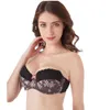 Reggiseno da donna con ferretto a mezza coppa Reggiseno sexy in pizzo con fascia stampata con fasce adesive Reggiseni push up per donna Taglie forti 30C-40G 201202