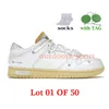 Low Lot 01-50 Casual Shoes Offs White Dunks Chaussures Femmes Hommes Designer Hairy Suede Leather Canvas Mix Platform Flat Sneakers White Black Pink Lows Trainers