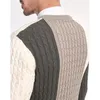 Kuegou 100% bawełniany jesienna zima odzież męska Sweter Kolor patchwork Man Man Pullovers Sweatters Top Top Plus Size YYZ2204 201221