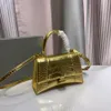 Super Top Authentic Quality Designer Fashion Women Lady Bag Handväskor Rems Axel Mini Style Crossbody Purse äkta krokodil