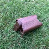 COURNOT high quality Natural Wooden Dugout With Ceramic One Hitter Bat Pipe 46*78MM Wooden Dugout Box Smoke Pipes Accessories