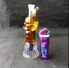 Skull Water Tobacco Bottle Bong Oil Burner Pipe Glass Rigs Fumo