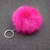 Price simulation fur ball key chain 8cm imitation rabbit hair bag key chain pendant women's car pendant h2