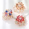 Mode cristal fleur écharpe boucle broche robe costume d'affaires corsage broches femmes mode bijoux volonté et cadeau de sable