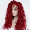 Curly Synthetic Simulation Human Hair Lace Front Wigs perruques de cheveux humains 830-T1557