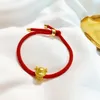 Braccialetti con ciondoli Mucca dorata Bracciale con cordino rosso 2021 Bue cinese Anno Tradizione Zodiaco Mascotte Fortune Benedizione fortunata Fashion15445877