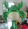 2021 usine chaude nouveau matériau EVA costumes de mascotte de crabe vert vêtements de dessin animé unisexe sur mesure taille adulte