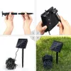 DHL 7m 12m 22m Lampy solarne LED String Lights 100/200 LEDs Outdoor Fairy Holiday Christmas Party Girlandy Solar Lawn Garden Lights Wodoodporny