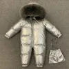 Enfants hiver -30C épaissir doudoune fille à l'extérieur vêtements chauds garçon veste d'hiver pour russe enfant en bas âge vêtements d'extérieur barboteuse manteaux LJ201017