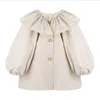 2-12歳の女の子ウインドブレーカージャケット高品質子供服のおしゃれなパフスリーブドレスリトルガール薄いジャケット0WJ03