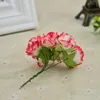 6pcsbundle roses en papier artificiel fleurs Noël pour les accessoires de décoration de mariage à la maison fausse navidad aiguille bricolage wrea qyllsl1258425
