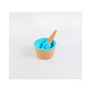 Kids Ice Cream Bowls Cup Couples Bowl Gifts Dessert Container Holder With Spoon Best Children Gift Supply Eea560 66Xek