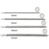 16-30inch Stal nierdzewna Mężczyźni Kobiety Wysokiej Biżuteria Hip Hop Cuban Link Łańcuch Naszyjnik Bransoletki Chokers Curb Łańcuchy 6mm / 8mm / 10mm / 12mm