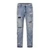 Jeans de hombre High street ins mismo estilo hip-hop jeans perforados con barba de gato