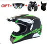 Kaski motocyklowe Drop- ATV Hełm Off-Road dla mężczyzn i kobiet Four Seasons Pełna twarz z Goggles Mask Rękawiczki Transgraniczne1