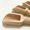 Mini Wooden Scoops Bath Salt Spoons Spices Milk Candy Flour Powder Laundry Detergent Spoon Scoops 7.7*2.2cm EEF3952