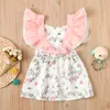 Paskalya Elbise için Toddler Kızlar Festival Giyim Tavşan Baskı Arka Çıkmaz Kız Elbiseler Yaz 2020 PartyDressfordsgirl Q12238131244