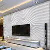 Anpassad väggmålning Modern Simple Stereo Abstract Curves Line Wallpaper Living Room TV Soffa El Bakgrund Vägg 3D -klistermärken 25751559