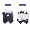 Gentleman Chien Vêtements Costume De Mariage Chemise Formelle Pour Petits Chiens Bowtie Tuxedo Pet Outfit Halloween Costume De Noël Pour Les Chats 201102